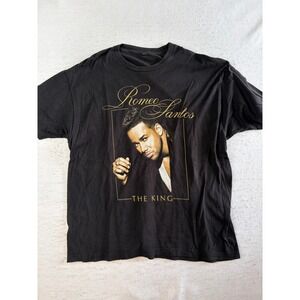 Tultex Romeo Santos Concert Tour T Shirt Mens XL Black 2014 The King Graphic